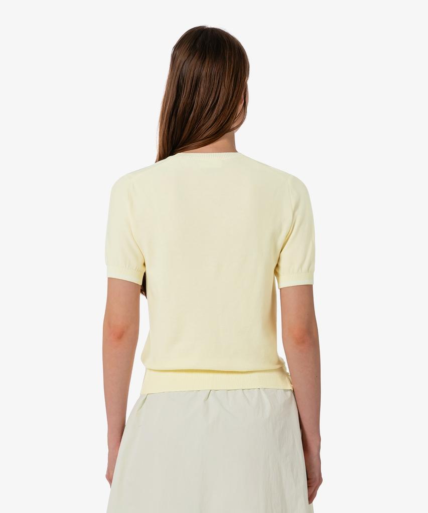 LACOSTE Women'S Basic Short Sleeve Round Sweater Af335E-56G S7G