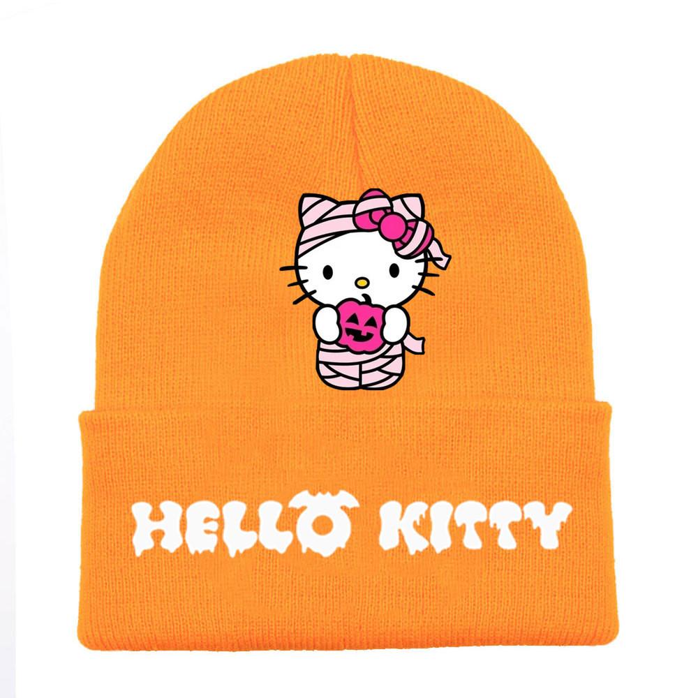 Halloween Printed Knit Cap For Winter Teens And Cartoon Enthusiasts