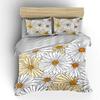 Hand-drawn daisy pattern illustration Print Soft Comfortable Duvet Cover Bedding Set Included 1*Duvet Cover 2*Pillowcases