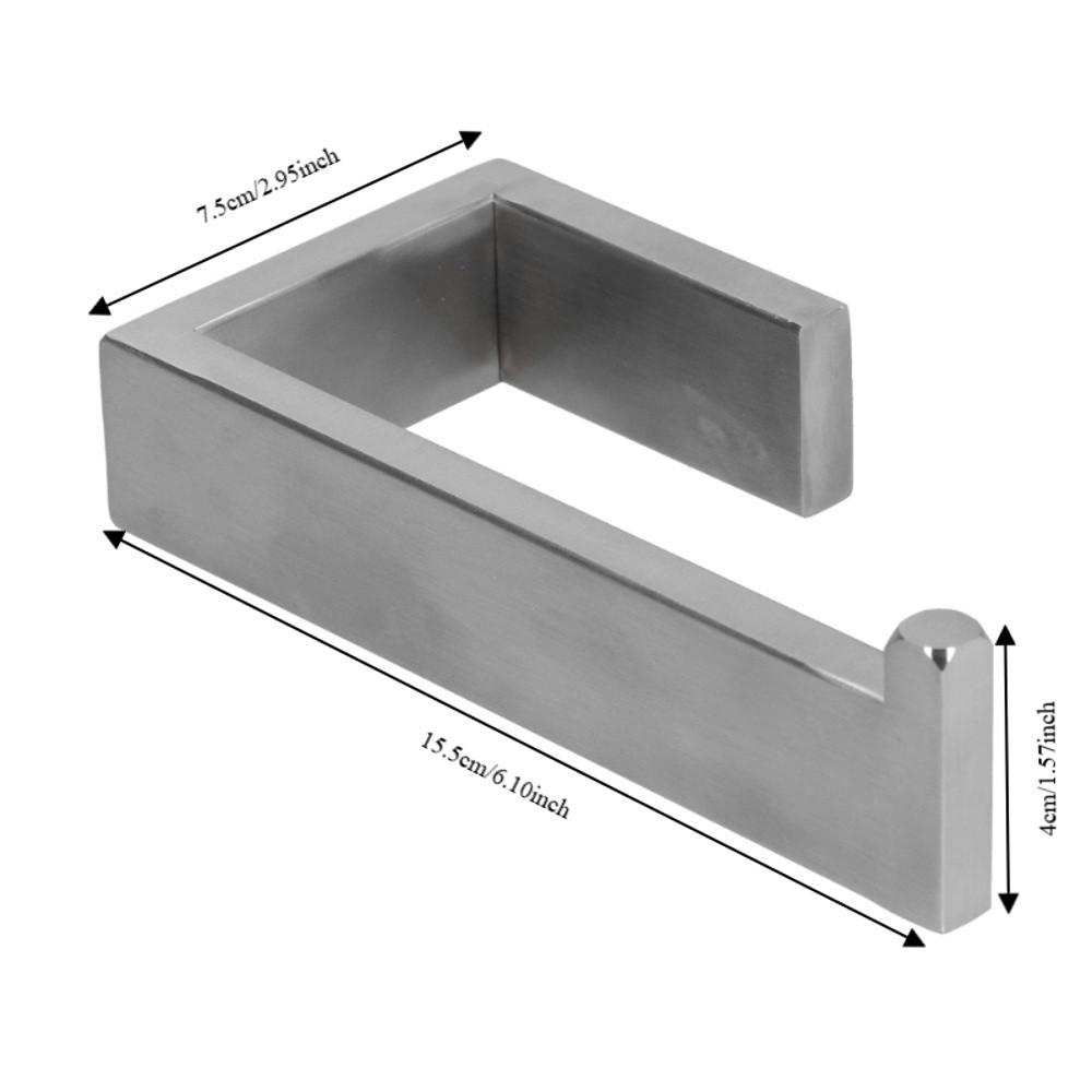 Silver Toilet Tissue Holder Stainless Steel Towel Holder Toilet Paper Holder Bathroom Supplies