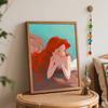 Disney Oil Painting Art Painting Set Mermaid Princess Wall Decor Handmade Gift