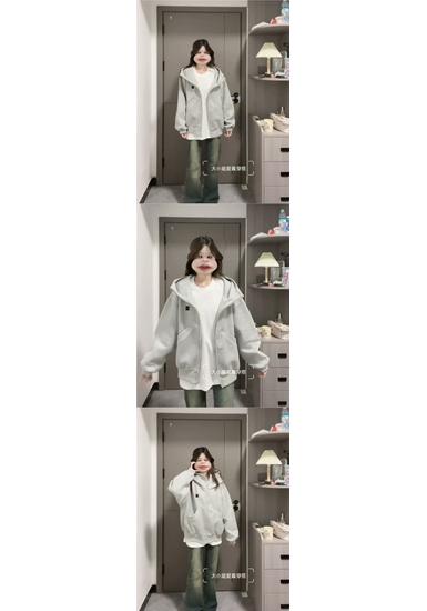 Women's Loose-Fit Retro Turtleneck Hoodie Cardigan - Autumn 2025 Niche Couple Design 