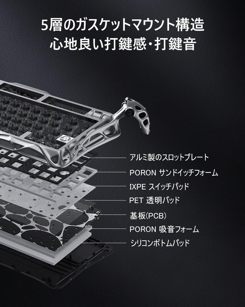 GravaStar Mercury V75 PRO Gaming Keyboard with Tenkeyless Rapid 8000Hz Polling Detachable US Aluminum RGB Banjio Magnetic Cyberpunk Design Design,