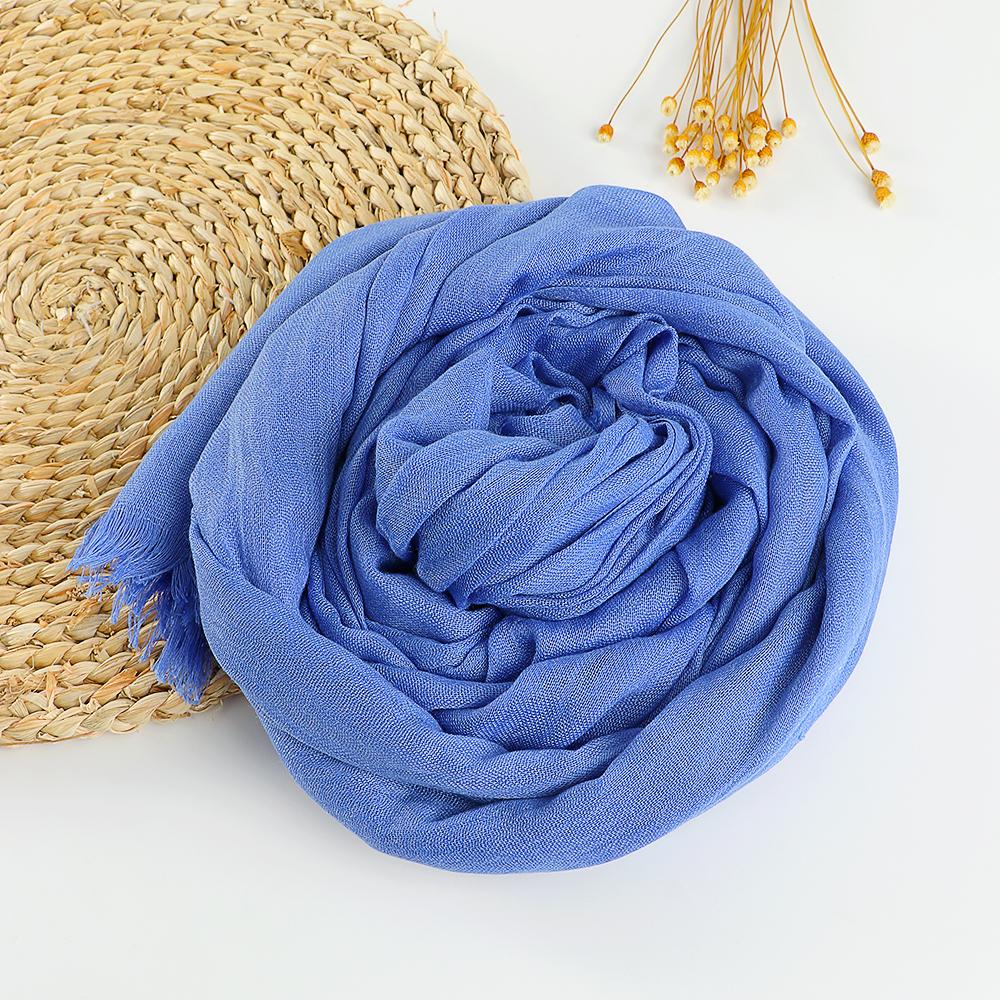 New Big Size Cotton Linen Hijab Scarf Women Muslim Shawls Soft Headscarf Wraps Solid Headband Bandana Bufandas Foulard 190*100cm