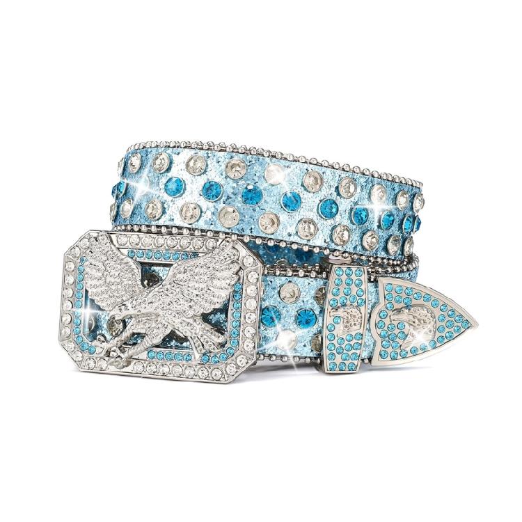 Grunge Studded Waist Chain Stunning Rhinestones Waist Ceinture Unisex Belt