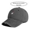 Chicken Patterned Embroidery Baseball Cap Washed Cotton Visor Peaked Cap Cartoon Adjustable Sunscreen Hats