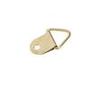 10Pcs D Ring Hooks Golden Brass Triangle Photo Picture Frame Wall Mount Hangers KTY