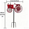 Rostfrei 68cm Metall Traktor Garten Windrad Außenpfahl für Terrasse Rasen Balkon Bauernhaus Landschaft Party