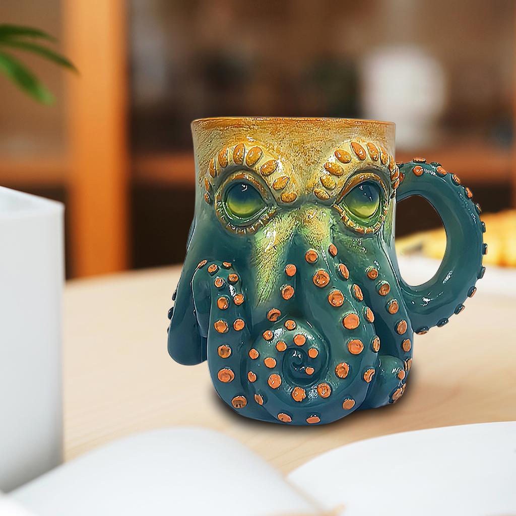 Ocean Creature Mug,3D Sea Funny Mugs,Handmade Shaped Statue Cup Coffee Mug Decorate