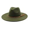 Vintage Wool Felt Fedora Hat With Wide Brim For Outdoor Travel And Casual Wear