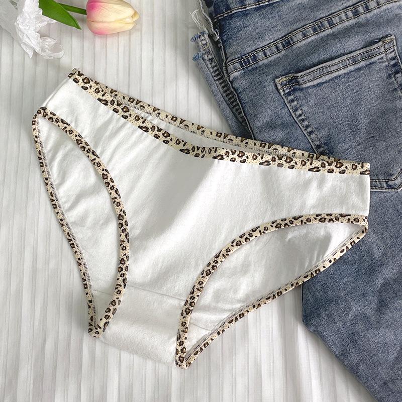 

Сексуальные трусы с леопардовым принтом для молодых девушек, утягивающие бедра, хлопковые трусики L-XL, женское нижнее белье большого размера XL белый