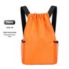 Large Capacity Drawstring Backpack: Double Shoulder Sports Fitness & School Bag