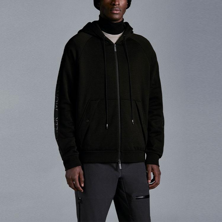 Moncler SS22 Sweatshirts Men's Black Hooded (Non-detachable) Moderate G20918G00010899FL999
