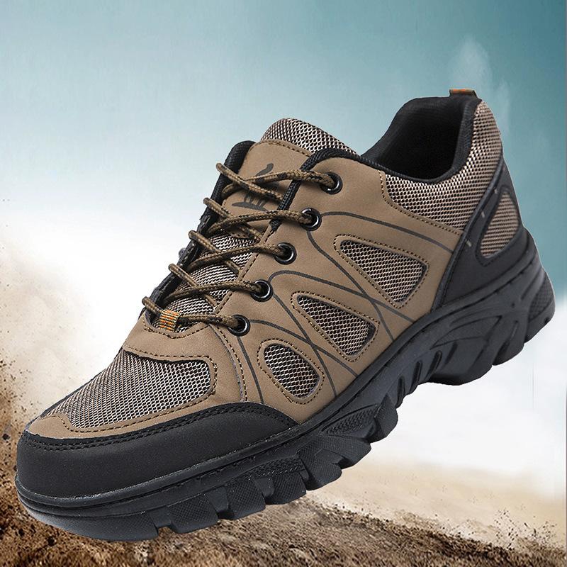 Mountaineering Men's Shoes New Outdoor Round Head Flat Heel Labor Insurance Shoes Casual Trend Warm Comfortable Cold Sticky Mountaineering Shoes