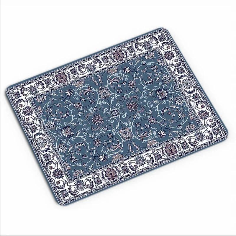 Persian Carpet Computer Laptop Mouse Pads Office Decorative Desk Mats Washable Non-Slip Rubber Desk Carpet Gaming Mat Playmat