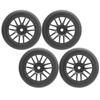 4Pcs RC Rubber Wheels Tire Slicks 65mm Dia Fit for WPL D12 1 10 Remote Control Truck