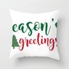 Merry Christmas Printed White Putetrekk Christmas Style Putetrekk Hjem Sofa Dekor Putetrekk
