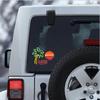 1 holiday logo car sticker, designed with vacation as the design concept, suitable for all car decoration accessories