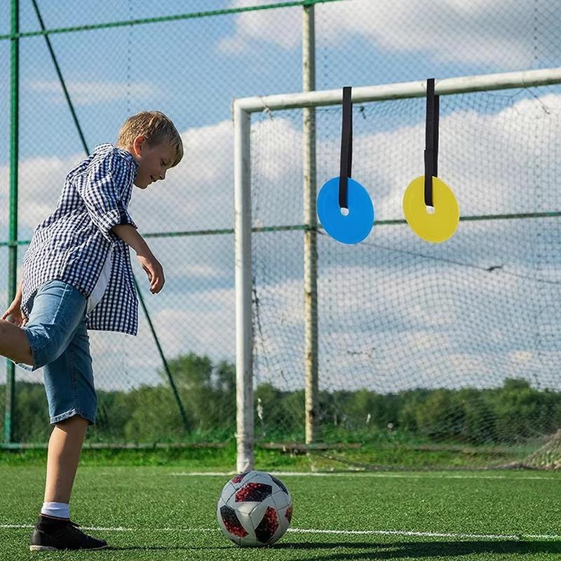 6" Soccer Goal Target Training Discs Adjustable Flat Spot Markers Portable Football Shooting Accuracy Practice Targets for Kids Adults Soccer Training