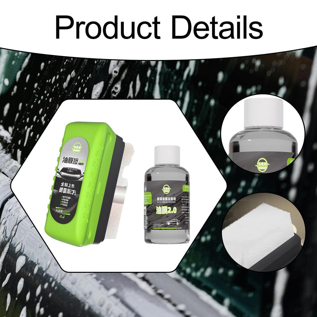 Automotive Oil Film Cleaning Brush Glass Board Care for Window Windshield Multifunctional