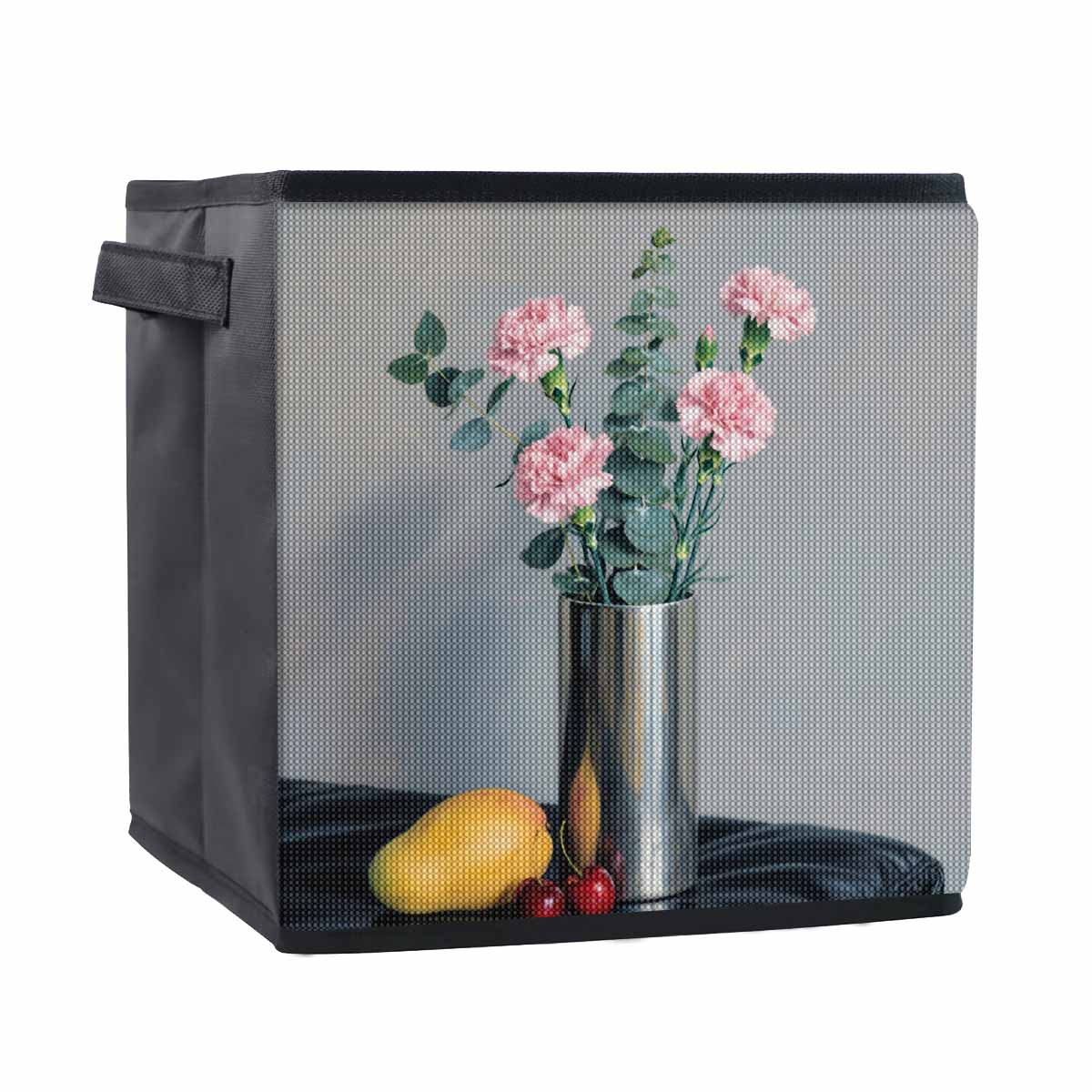 

Flowers and Fruits 5D Diamond Painting Storage Basket Full Round Drill Mosaic Diamond Embroidery Cross Stitch Kits Home Decor Home Decor 25cmx25cm