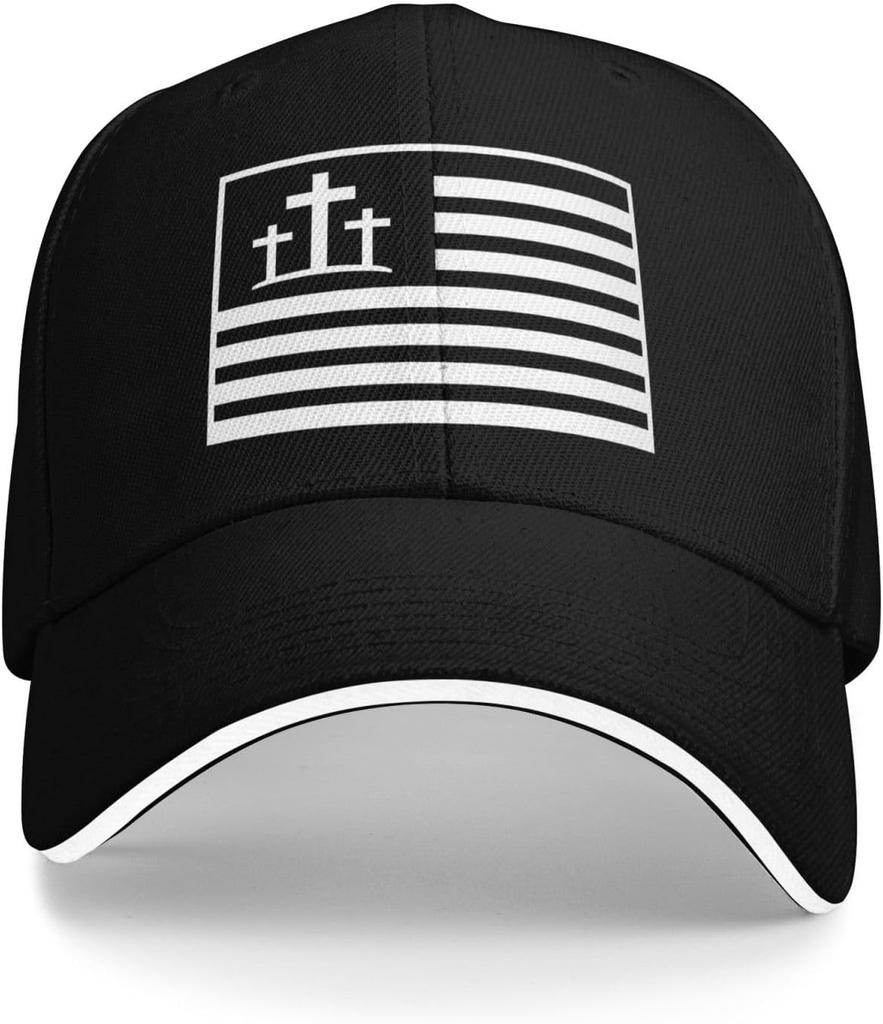 Jesus The Way The Truth The Life Baseball Cap Polyester Adjustable Cross Religious Hat