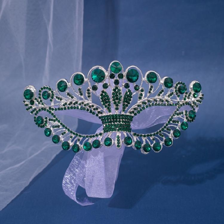 Rhinestones Masquerade Mask Eye Mask with Rhinestones Decoration For Women Halloween Costume Accessory