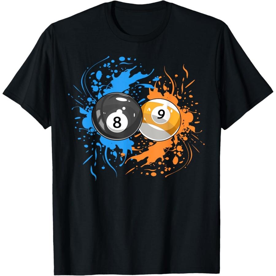 

Cool Billiard Balls for 8- Ball and 9-Ball Player T-Shirt(1) XXXXXL чорний