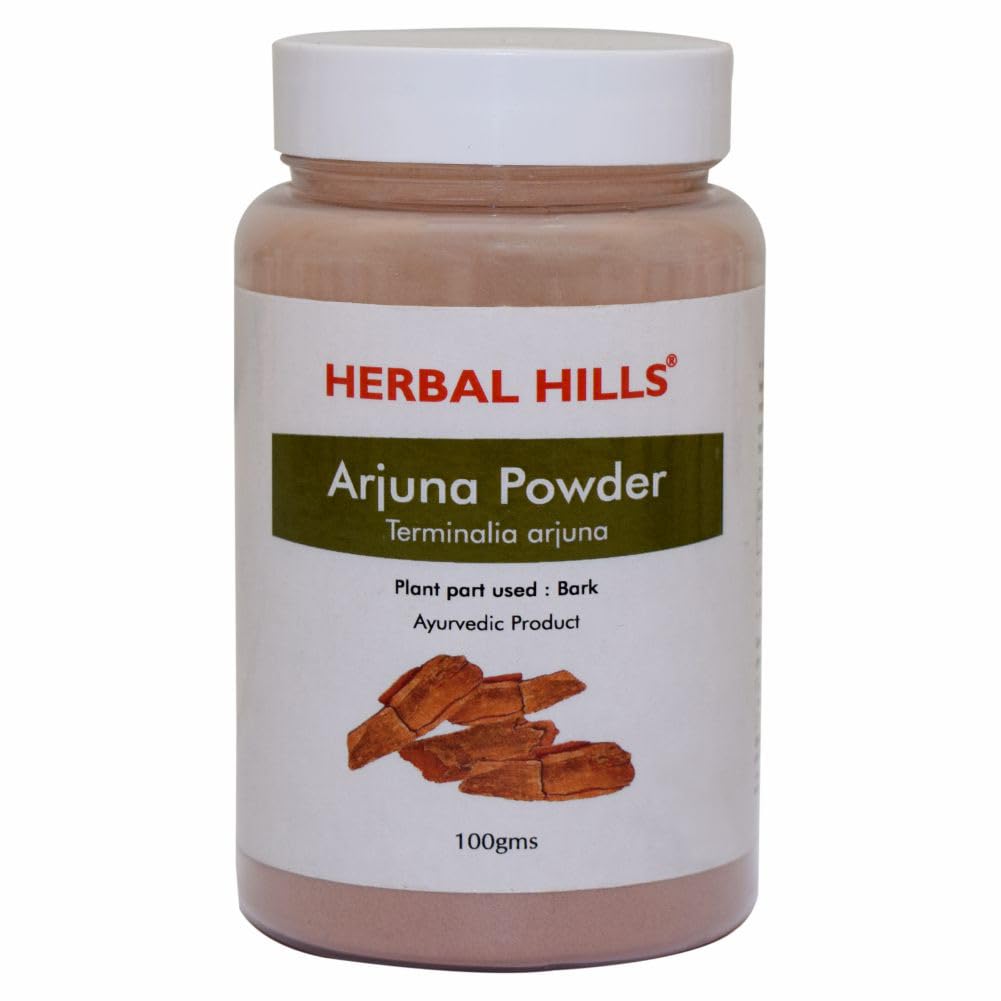 

Herbal Hills Arjuna Powder, Heart Cell Protecting, Antioxidant | 100gm 0.2lbs Each Pack Of 2