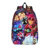 Radiostatic Vox Alastor Backpack Women Men Hazbin Hotels Pattern Backpacks Polyester Style School Bags Daily Custom Rucksack
