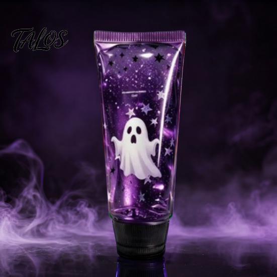 Portable Sensory Tools Halloween Toothpaste Stress Ball, Ghost Purple Starry Slow Rising Soft Tpr Decompression Fidget Toy, Squeeze for Anxiety Relief