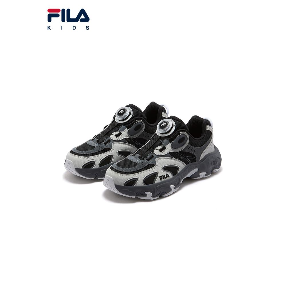 Fila Heritage Synthetic Leather Fabric Retro Rebound Low Top Running Shoes Kids Sneakers K15B541106FBS