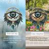 Acrylic Evil Eye Decoration Eye Shape Wind Chime Wall Decoration Hanging Pendant  Yard