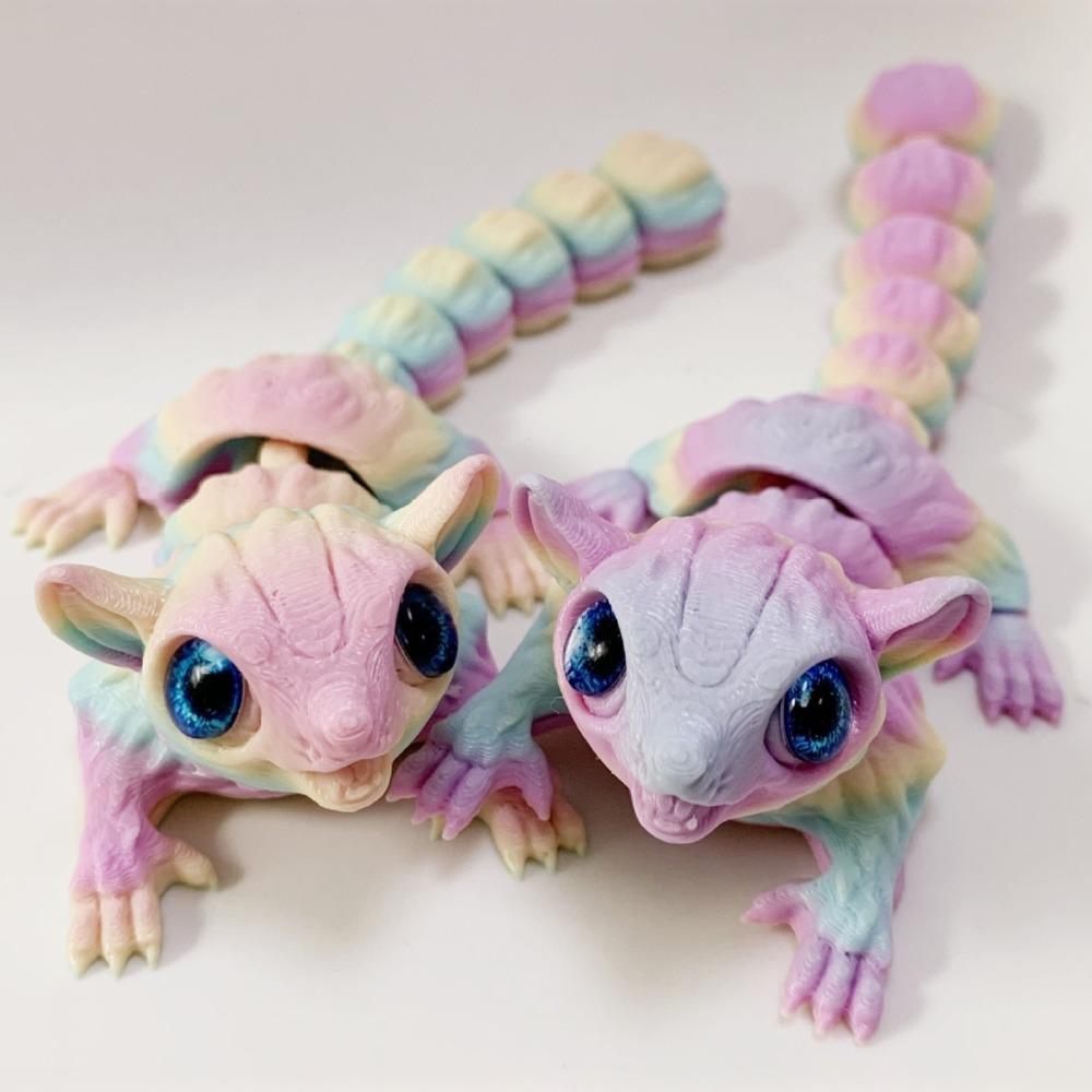 

3D Printed Weasel Figurines Movable Joints Creative Collection Desktop Decoration Ornaments Holiday Gifts for Decoration Crafts