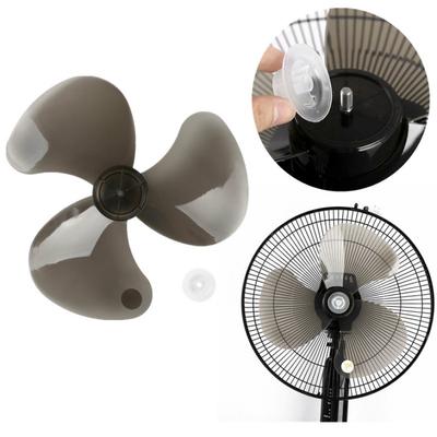 Černá 16palcová plastová lopatka ventilátoru pro domácnost se třemi listy s krytem matice pro stojanový ventilátor stolní ventilátor Obecné příslušenství