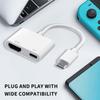 2 In 1 High - Definition 4K 30HZ/60HZ Sync Screen Connector Type - C Adapter for iPhone 16 TV Monitors Projector Digital Adapter