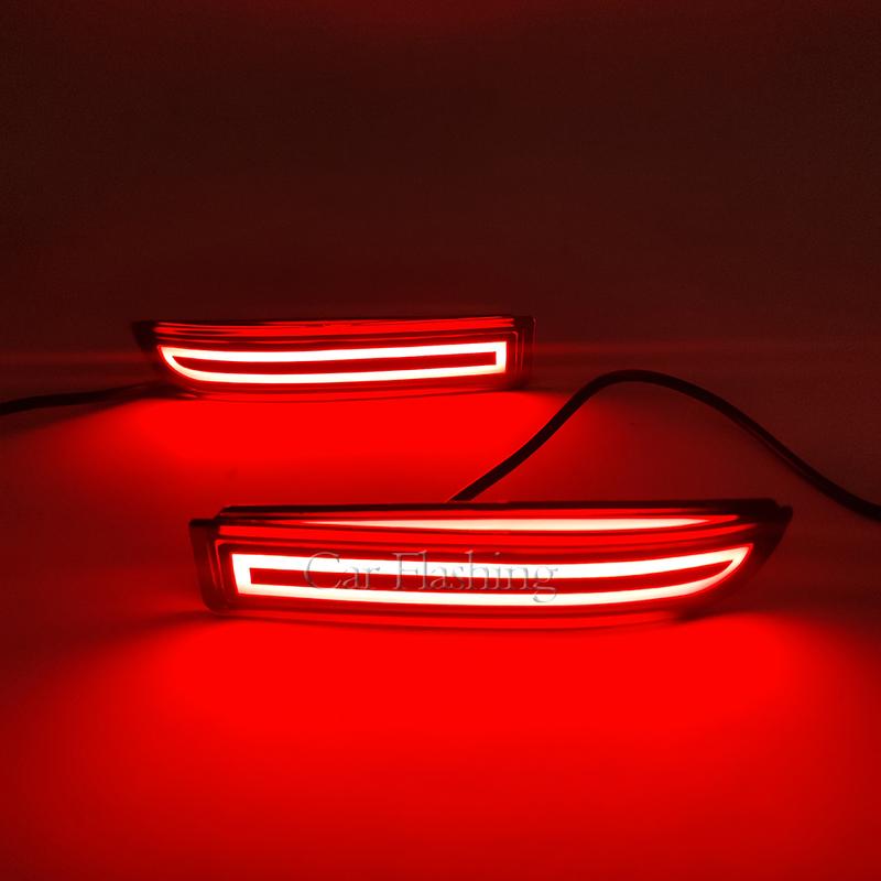 Car LED Rear Bumper Reflector Lights For Toyota RAV4 2006-2012 For PREVIA Alphard 2010-2012 Brake turn signal lamp