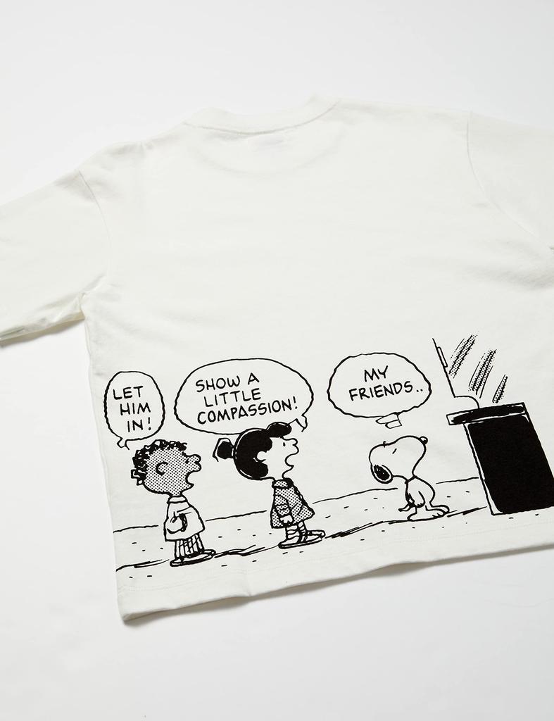 Lee Official Collaboration Side Print Size 110 T-Shirt, Kids, LK5073-318, White,