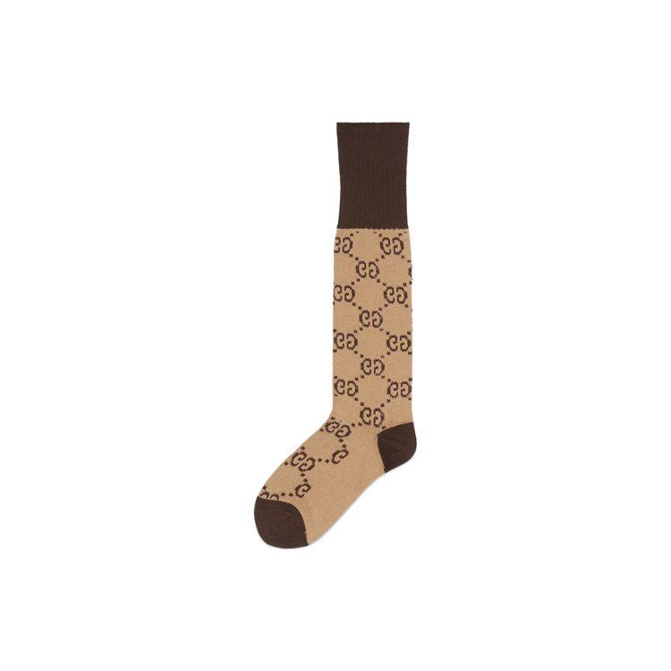 Gucci Knee High Socks Men's 1 Pack Umber 471093-4G592-9764