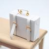 Dollhouse Miniature Suitcase Wood Briefcase DIY Handbag Ornament 1/6 1/12 Scale Dolls Accessories Photo Props Micro Landscape Decor