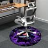 1pz Gengar, Tappeto Sedia Pokémon per Ufficio, Tappeto in Fibra di Poliestere Lavabile Antiscivolo per Interni, Tappetino per Ufficio, Lavabile in Lavatrice