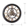 Industrial Style Gear Hollow Wall Clock Plastic Material Silent Style Study Room Living Room Personalized Clock Decoration Clock