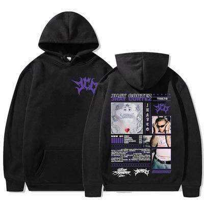 Rapper Jhay Cortez Jhayco Album 2025 Tour Merch Hoodies Harajuku Hip Hop Punk Sweatshirts Lässig Komfort Fleece Pullover Hoodie