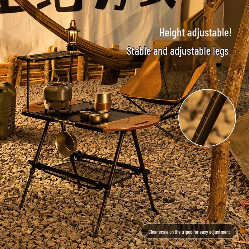 Smiley Face Tactical Outdoor Folding Camping Table and Chair Set