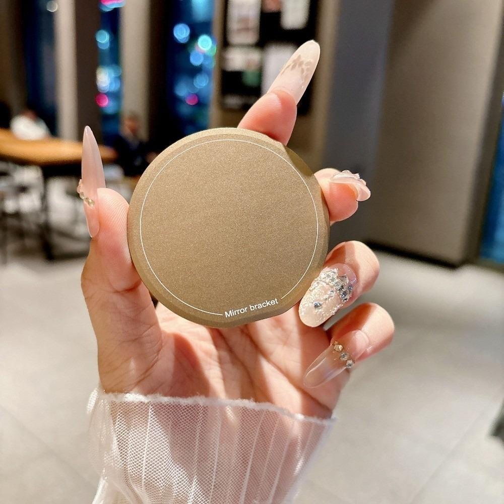 360° Rotation Magnetic Mirror Phone Holder Portable Phone Grip Stand Beauty Accessory