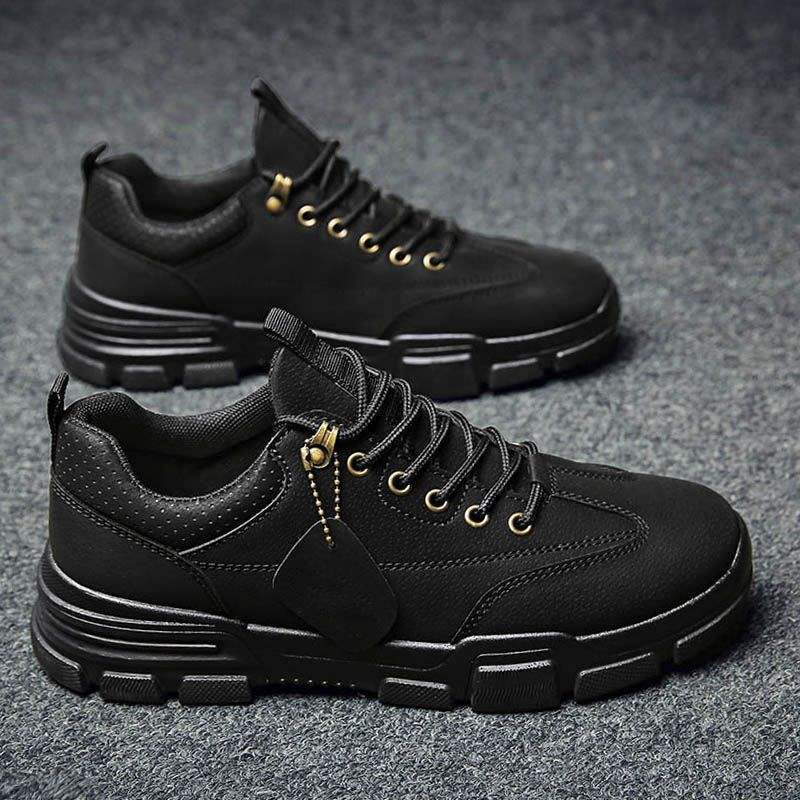 Winter Rhubarb Boots Martin Boots High-top Board Shoes Men's Work Shoes Versatile Casual Warm Cotton Shoes Tooling Shoes