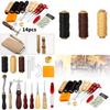 Leather Art Tool Set With Hand Sewing Kit For Home Leather Crafting Projects