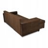 Varius Corner Sofa Bed with Sleeping Function Family Furniture Corner Brown