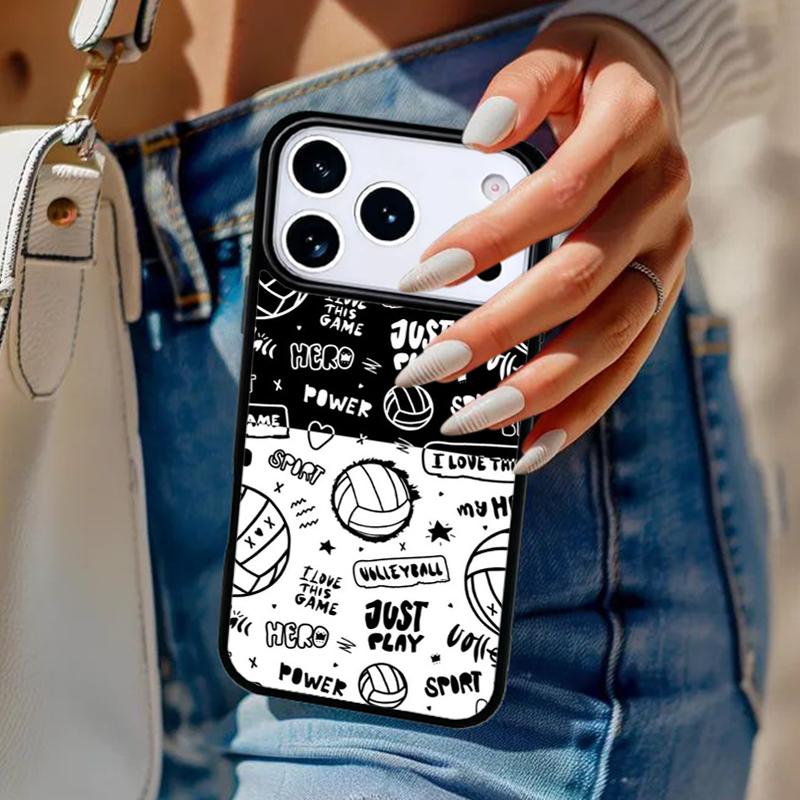 Volleyball Sport Phone Case For iPhone 17 Air 14 15 13 12 Max Cover For Apple 16e 11 Pro Max Plus Coque