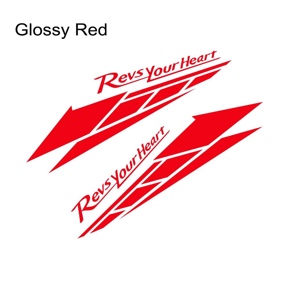 REVS YOUR HEART Motorcycle Stickers Creative Anti Scratch Vinyl Decals Motorbike Side Fairings Decoration Stickers For YAMAHA
